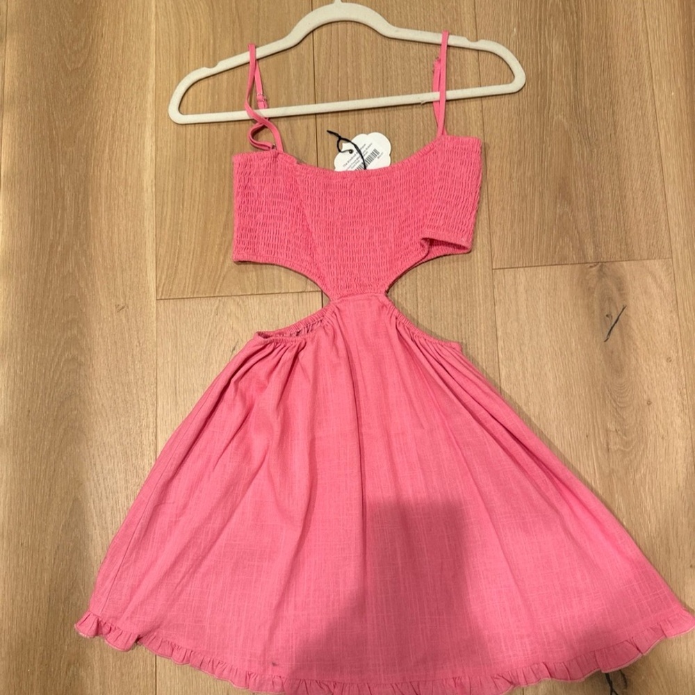 Pink Cutout Sundress